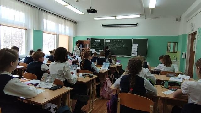 Фрагмент урока русского языка в начальной школе