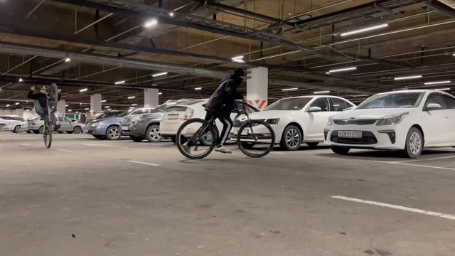 Поехали кататься в дождь - зимний стант на BMX CRUISER