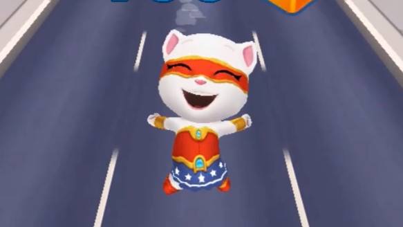 Супер Анджела собирает золото Talking Tom Gold Run | Мультики для детей