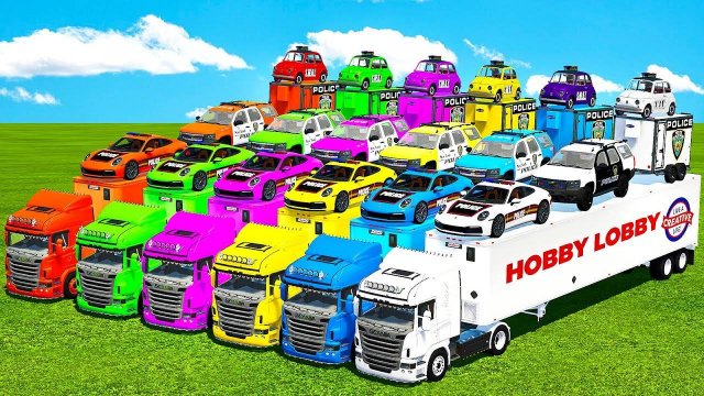 Машинки летают и прыгают! Развивающие мультики Машины помощники. Мультфильмы про машинки