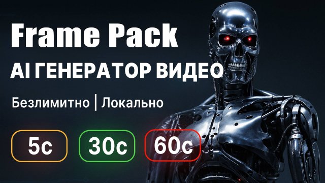 FramePack | Безлимитный AI генератор видео на компьютере. Как установить, пользоваться