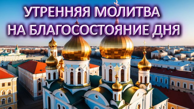 Утренняя молитва на благосостояние дня