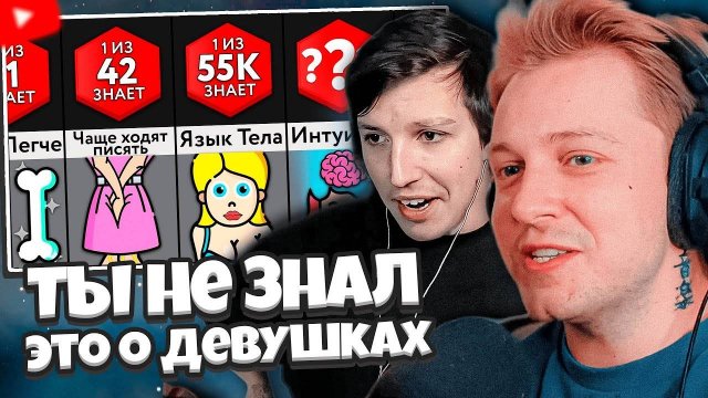 СТИНТ И МАЗЕЛЛОВ СМОТРЯТ: Спорим, Ты Не Знал Эти ФАКТЫ о Девушках!