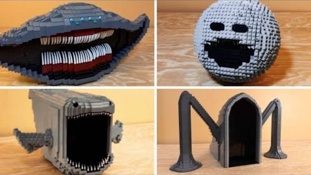 LEGO Просыпающаяся луна ПРОТИВ Пузыря, Эль Гран Майя ПРОТИВ морской Пожиратель.