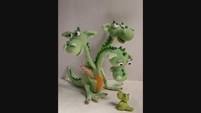 Символ 2024 года - Зеленого Деревянного Дракона крючком