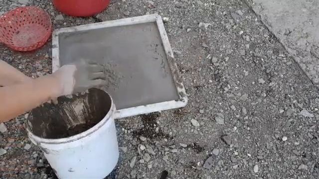 как делать плитки для брусчатки дома