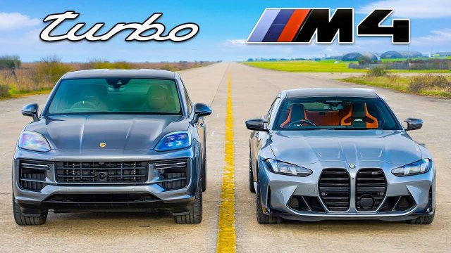 Кто победит в заезде： BMW M4 или же Porsche Cayenne Turbo？