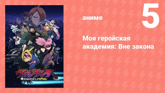 Моя геройская академия: Вне закона 5 серия (аниме-сериал, 2025)