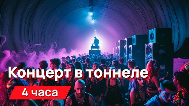 Звуки для соседей - концерт в тоннеле, гулкие отдаленные звуки, басы