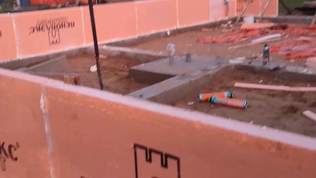 баня из Пеноплекса 6*8 первый ряд