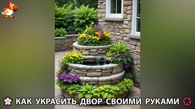 Как украсить двор дома фото идеи (480) 🏡 для дачи и сада своими руками 🌷🪻🌺💮