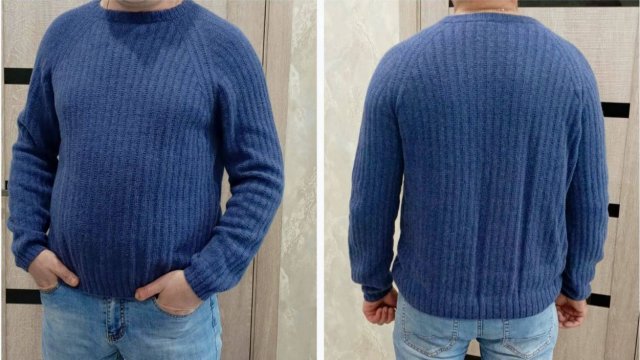 Мастер класс мужской свитер спицами