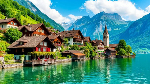 Пешеходная экскурсия по Изевальду, Швейцария 4K - Самые красивые деревни Швейцарии
