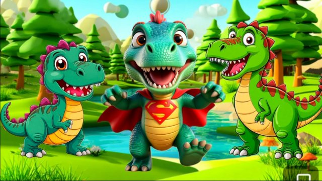 Сборник песенок про ДИНОЗАВРОВ , песенки для малышей и детей