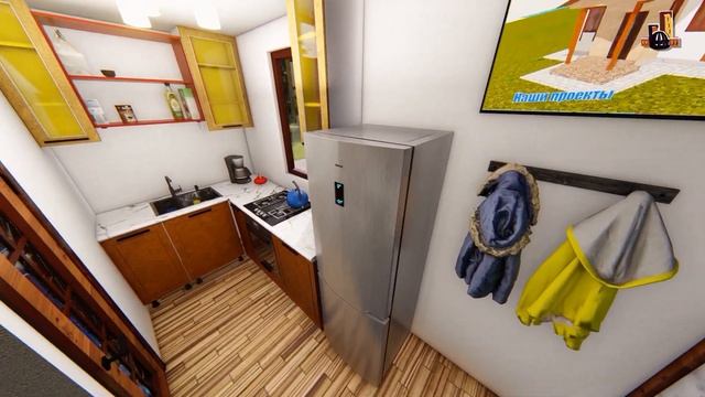 ПРОЕКТ ДОМА 3 на 4. House project 3х4