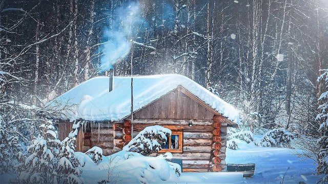 ЖИВУ В ИЗБЕ. ДОБЫВАЮ КУРОПАТОК НА ЕДУ. ЯЙЦА ЗАМЕРЗЛИ. РОСОМАХА.