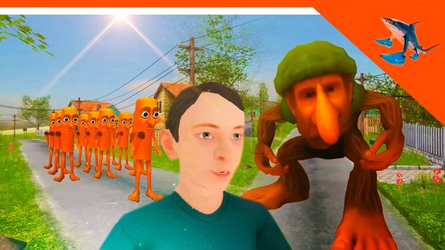 🩸 БРР БРР ПАТАПИМ ТУНГ ТУНГ ТУНГ САУР И СКУЛБОЙ АНИМАЦИЯ! БОМБАРДИРО КРОКОДИЛО 🩸 SchoolBoy Runaway