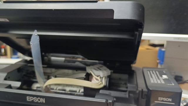 Epson l222 Мигает КАПЛЯ и БУМАГА! Ошибка памперса, в демпфе?