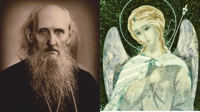 БЫЛО СТРАШНО ЖУТКО,НО УВИДЕВ СВЯТОГО АНГЕЛА,ПРИЖАЛСЯ К НЕМУ И ПОЛЕТЕЛ ВМЕСТЕ С НИМ..СТАРЕЦ САМПСОН..