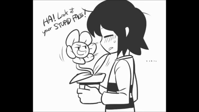 Undertale комиксы. Флауи и Фриск. Фловиск. Zoe Cupidon