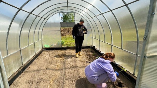 Наконец-то пришло их время. Высаживаем овощи в теплицу. Стройка в доме продолжается. Жизнь в деревне