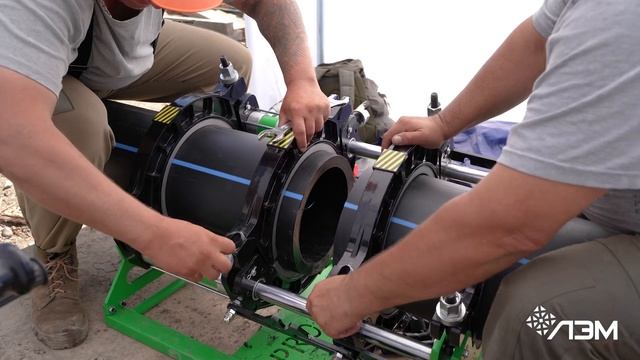 Стыковая сварка полиэтиленовых труб при устройстве н?