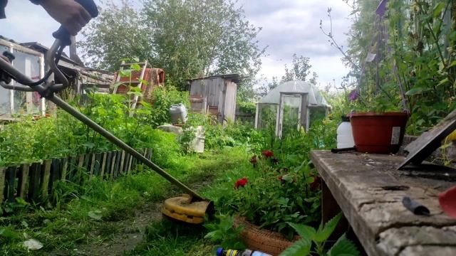 На бензиновом триммере большие обороты, исправляем