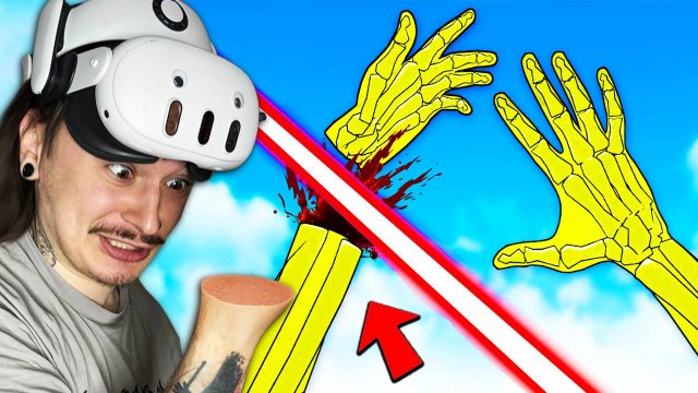Я Отрезал Себе РУКУ но могу ей шевелить в VR. (Hand Physics Lab VR)
