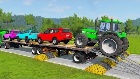 Бортовой грузовик Маккуин | Транспортировка на грузовике - Выбоина против автомобиля #15