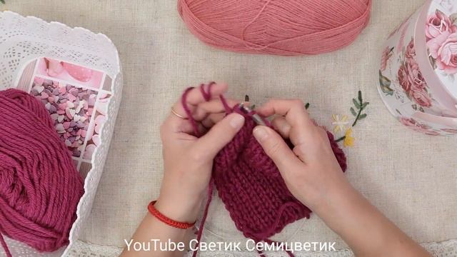 Как связать шарф спицами! Потрясающий Легкий узор для шарфа. Самый простой способ Для тех кто вяжет