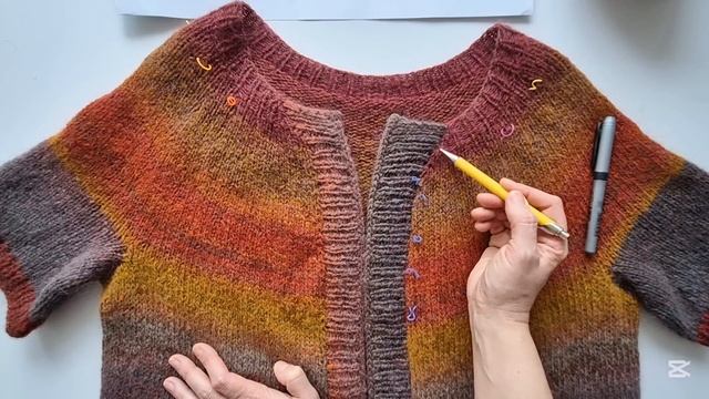 Как связать простую кофту ♡ Описание вязания