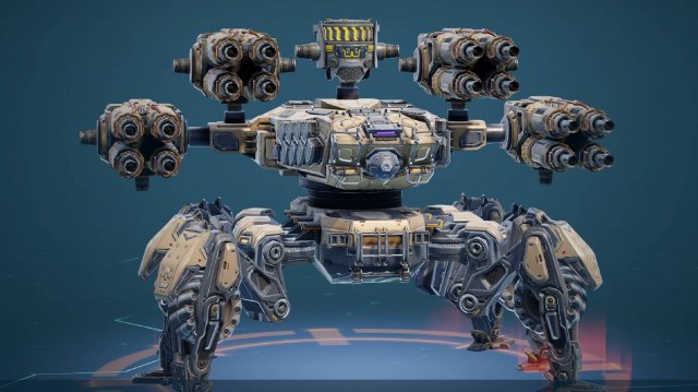 Защитный купол G.A.S. на роботе Ravager в игре War Robots