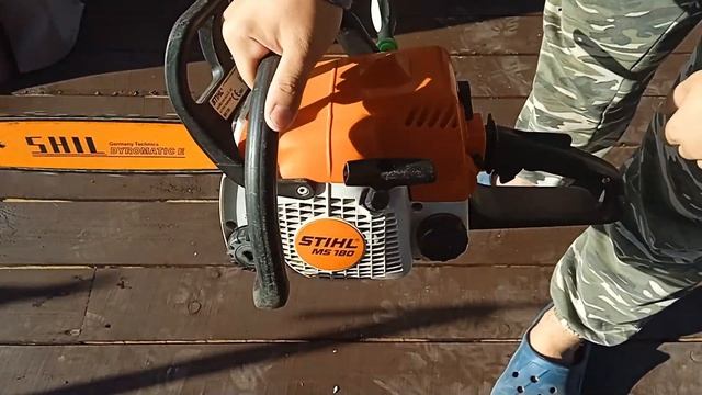 Настройка холостых оборотов (холостого хода) Stihl MS 180