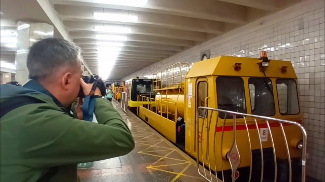 90 лет Московскому Метро - Выставка спецтехники...