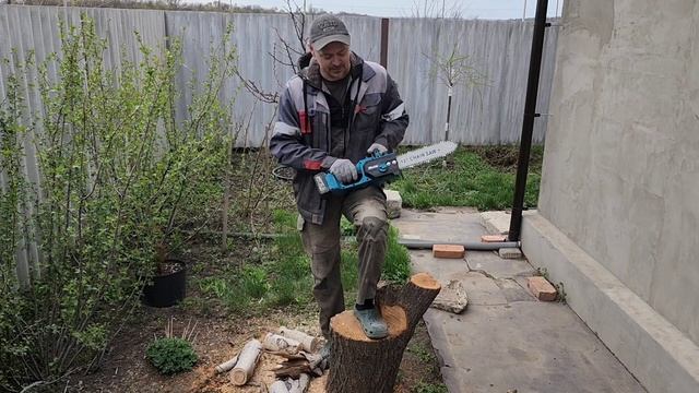 Okalee удивила! Тест аккумуляторной цепной пилы + апгрей?