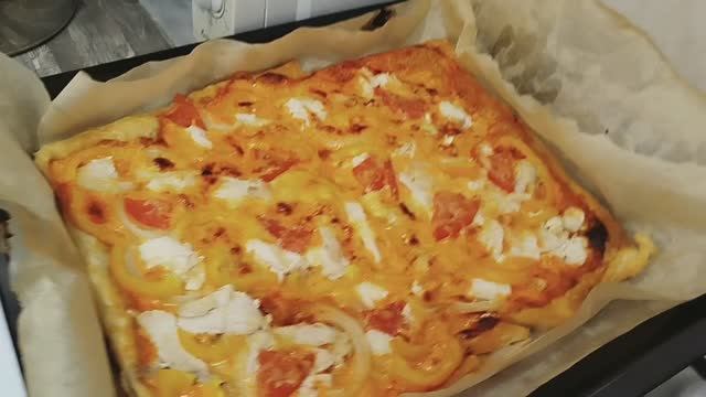 ПРОСТАЯ ПИЦЦА С КУРИЦЕЙ