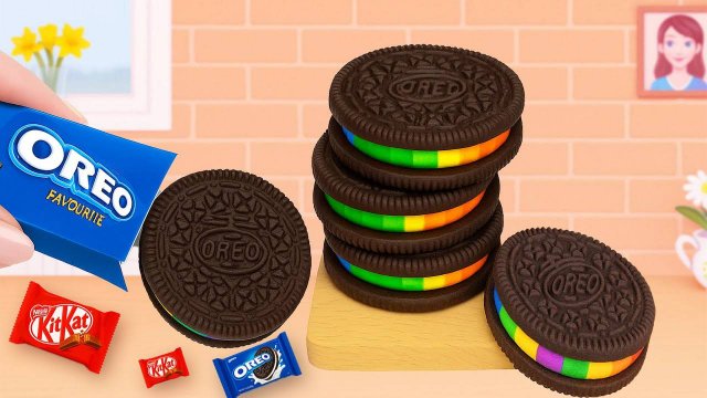 Мультики для детей и малышей. Мини-торт "Радуга Орео"🌈🍰. Мультики смотреть онлайн