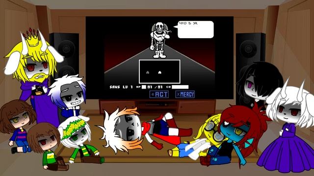Реакция Undertale на Песня "Папирус зашёл слишком далеко" и