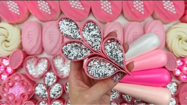 WHITE&PINK 🤍🩷Alla ASMR Soap