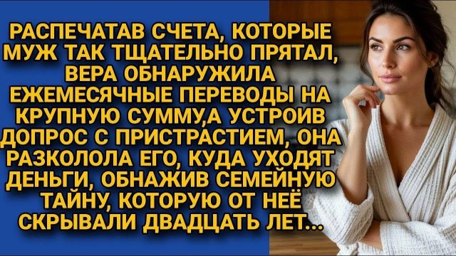 Супруг переводит крупную сумму кому-то каждый месяц (История из жизни)