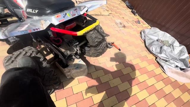 КАК ПОЧИСТИТЬ/СМАЗАТЬ ЦЕПЬ на квадроцикле епт
