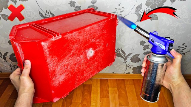 Как восстановить поцарапанный, потёртый и выгоревший на солнце пластик с помощью газовой горелки 🔥