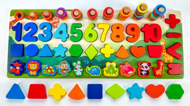 Развивашка: Цифры, животные и фигуры для самых маленьких!