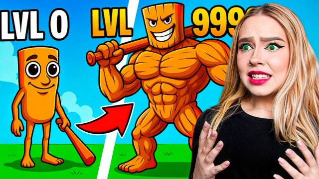 ПРОКАЧАЛА ТУНГ ТУНГ ТУНГ САХУРА ДО МАКСИМАЛЬНОГО УРОВНЯ В РОБЛОКСЕ! BRAINROT EVOLUTION ROBLOX!