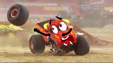 Самые яркие моменты Monster Jam | Сумасшедшие аварии грузовиков-монстров