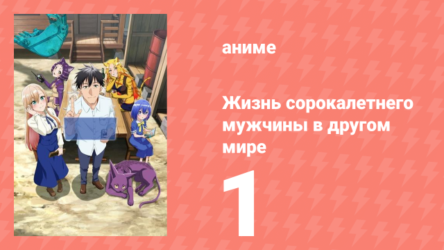 Жизнь сорокалетнего мужчины в другом мире 1 серия (аниме-сериал, 2025)