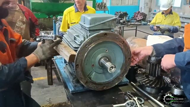 Замена подшипников в электро двигателе 11 кВатт