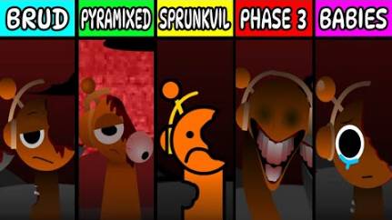 Incredibox Sprunki Brud, но Дети VS Фазы 3 Vs Pyramixed Vs Sprunkvil Версия