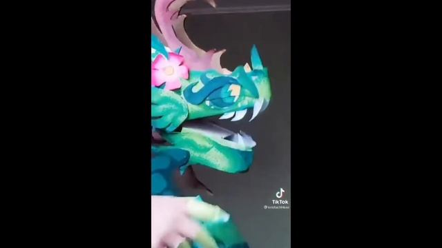 Дракони из Тик Ток. Драконы из бумаги на руку. Лучшие драконы из сети.