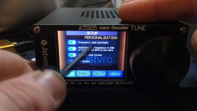ATS25 max-Decoder.Обзор меню, управление радиоприемником